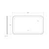 Зеркало с подсветкой Cezares STYLUS CZR-SPC-STYLUS-1200-700-TCH-WARM 120х70 подвесное
