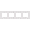Рамка четырехместная Meiton Soft Touch (Софт Тоуч) AA4802M4AW
