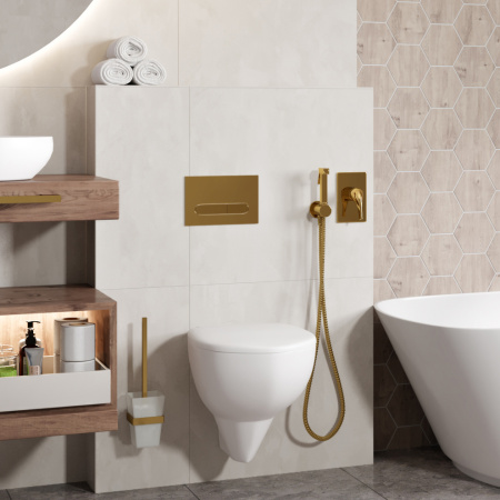 Смеситель для душа WasserKRAFT Sauer 7100 7151 встраиваемый золото