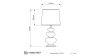Настольная лампа Lumina Deco Briston (Бристон) LDT 303 CHR+BK