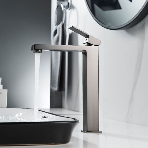 Смеситель для раковины Shevanik S9611T на столешницу оружейная сталь - фото 5