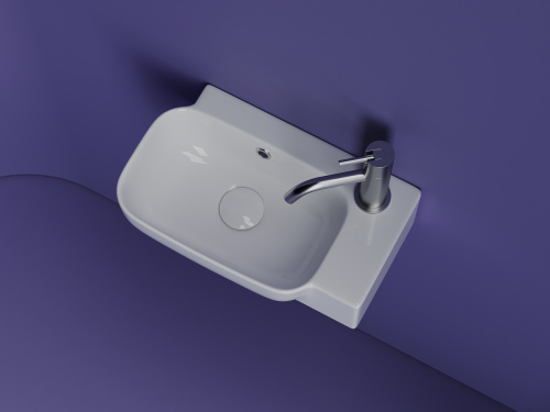Раковина Ceramica Nova ELEMENT 40 см CN6074L подвесная цвет белый - фото 5