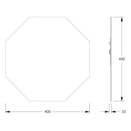 Зеркало Evoform Primary BY 0072 40х40 подвесное