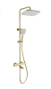 Душевая стойка Wonzon & Woghand Stay WW-B3016-T1-BG настенная цвет золото с термостатом