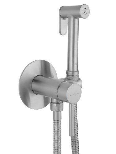 Смеситель для ванны и душа Wonzon & Woghand STICK WW-88829902-BN встраиваемый в стену никель - фото 4