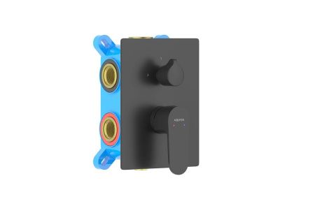 Смеситель для ванны Aquatek ОБЕРОН AQ1247MB встраиваемый в стену черный