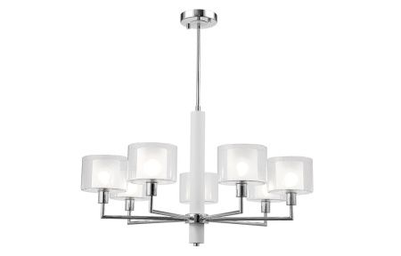 Люстра на штанге Crystal Lux Maestro (Маестро) MAESTRO SP-PL7 CHROME