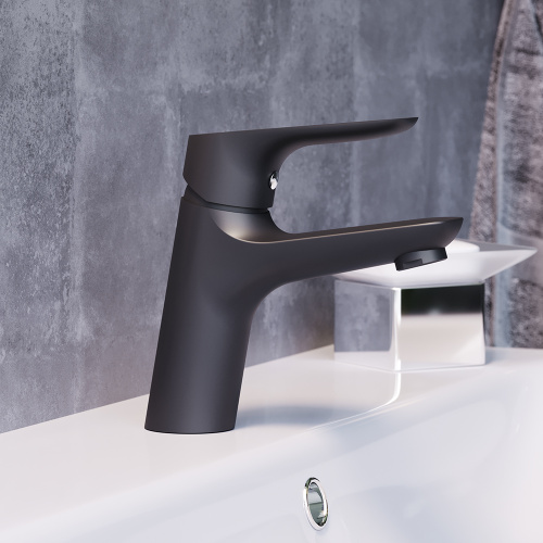 Смеситель Damixa Jupiter 770210301 на раковину черный без термостата - фото 3