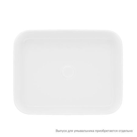 Раковина керамическая Iddis Bridge BRIWS05i27 50х40 накладная цвет белый без отверстий под смеситель
