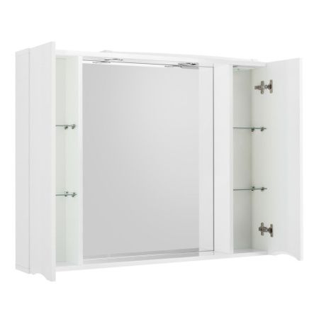 Зеркало-шкаф BelBagno Fly-Marino MARINO-SPC-1000/750-2A-BL-P 100х80 подвесной цвет белый