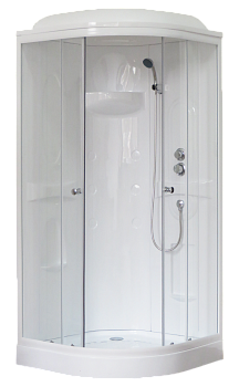 Душевая кабина Royal Bath HK RB90HK1-T 90х90 четверть круга с крышей ориентация универсальная