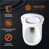 Унитаз подвесной Orange C07-100w белый с сиденьем микролифт каскадный смыв