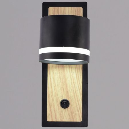 Бра Reluce 22540-0.2-01 BK+WOOD