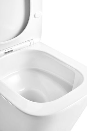 Унитаз подвесной Taliente Correto Tornado 3 CR55003 белый с сиденьем микролифт безободковый смыв торнадо