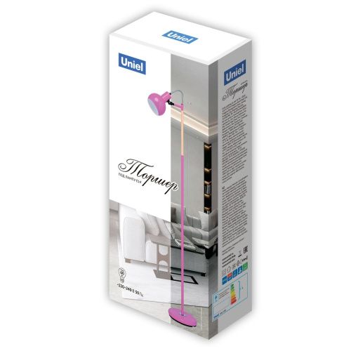 Торшер Uniel UML-T702 UML-T702 E14 SILVER - фото 2