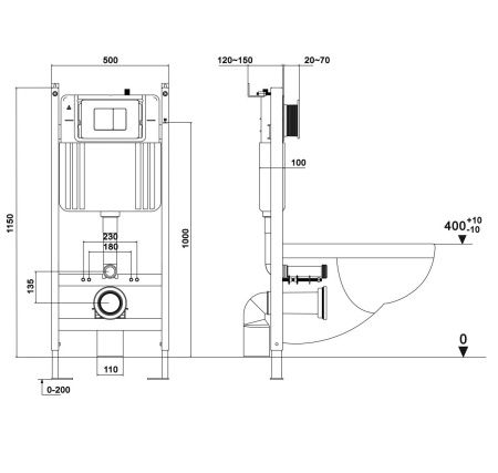 Инсталляция для подвесного унитаза Grossman 900.K31.02.000