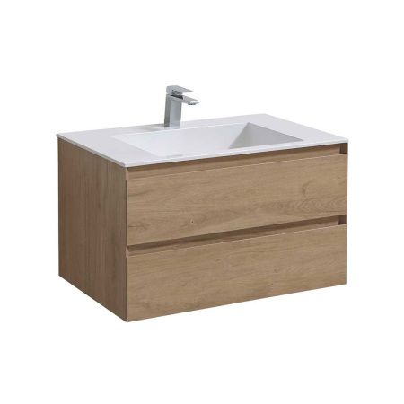 Тумба под раковину Vincea Luka VMC-2L800NO 80х50 подвесная цвет коричневый