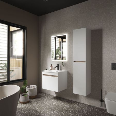 Тумба под раковину Sancos Smart SM60W 60х50 подвесная цвет белый