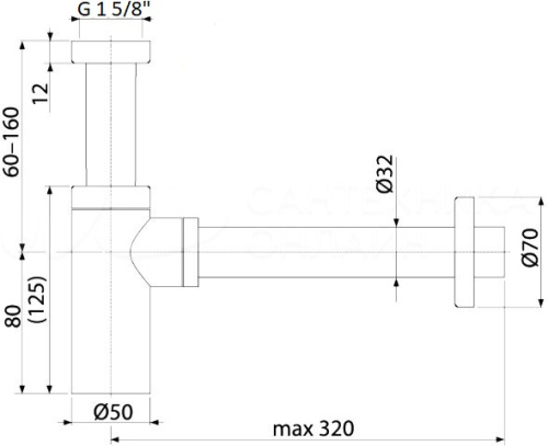 Сифон Boheme Imperiale 608-2 - фото 2