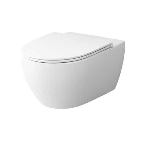 Чаша унитаза подвесная Am.Pm Awe C111700WH цвет белый без сиденья безободковая каскадный смыв