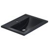 Раковина из искусственного камня Uperwood Foster Quartz 291030054 60х40 полувстраиваемая цвет черный
