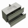 Тумба под раковину Allen Brau Eclipse 2.0 1.E1002.CGM 2.0 80х50 подвесная цвет зеленый