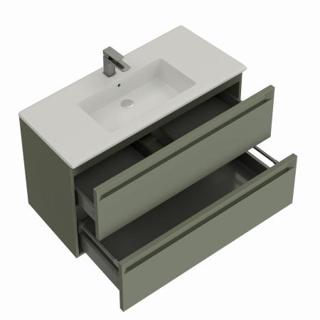 Тумба под раковину Allen Brau Eclipse 2.0 1.E1002.CGM 2.0 80х50 подвесная цвет зеленый