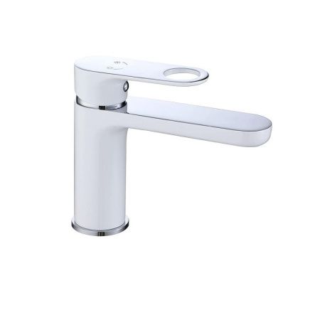 Смеситель D-Lin D110377-C на раковину белый/хром