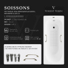 Ванна чугунная Vinsent Veron Soissons VCN1707042H/VH0012BR-AS 170х70 пристенная прямоугольная с ножками с ручками