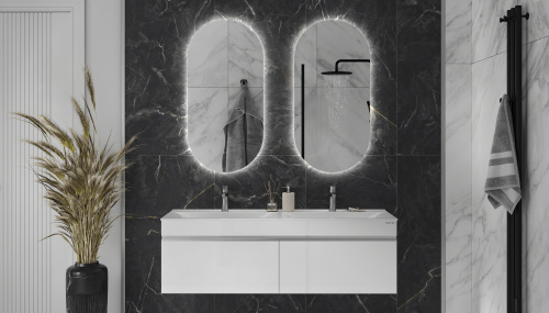 Тумба под раковину Velvex PULSUS tpPUL.140-21 139х48х52 подвесная цвет белый - фото 5