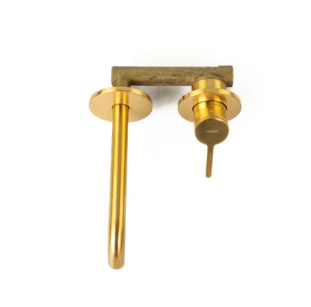 Смеситель для раковины Emmevi Filobrass 85155/ORS встраиваемый в стену золото