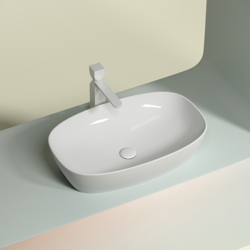 Раковина Ceramica Nova ELEMENT 60 см CN6049 накладная цвет белый - фото 2