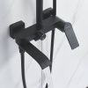 Душевая стойка Shevanik S4136H настенная цвет черный