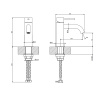 Смеситель Gessi Gessi316 54002#708 на раковину медь
