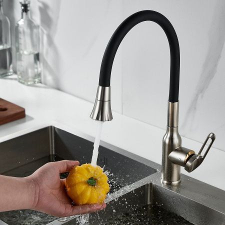 Смеситель для кухни Raffine F303L-3 на мойку сатин