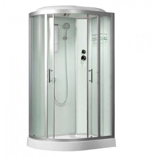 Душевая кабина Frank 20156008 110х80 асимметричная с крышей ориентация левая