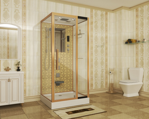 Душевая кабина Niagara Luxe 7714G 100х90 прямоугольная с крышей - фото 2
