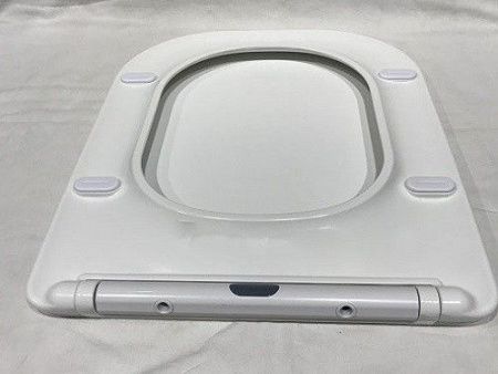 Унитаз приставной CeramaLux 215D белый с сиденьем микролифт каскадный смыв