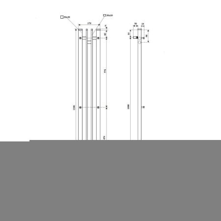 Полотенцесушитель электрический Point Фрея PN20722B 15х120 черный