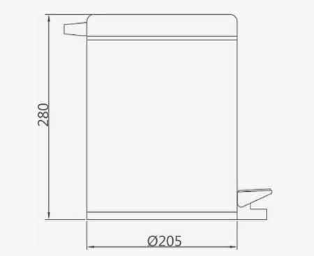 Ведро для мусора 5 л D-Lin D201202