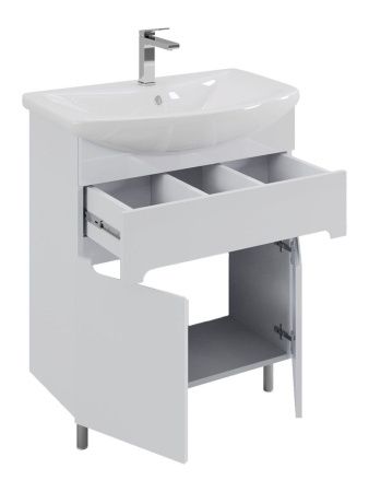 Тумба с раковиной Orange TOPLINE-Rio TR70-03E+RA 70х40 напольная цвет белый
