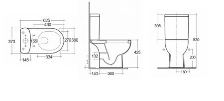 Бачок для унитаза Kerama Marazzi BUONGIORNO BG.Pro.cis.01