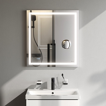 Зеркало в ванную Am.Pm Gem M91AMOX0653WG 65х70 цвет серебро