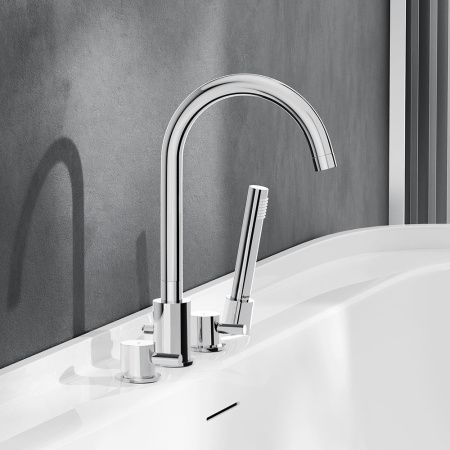 Смеситель Damixa Scandinavian Pure 360400000 на борт ванны хром