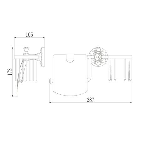 Бумагодержатель Savol S-R06651H