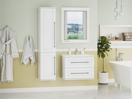 Тумба под раковину Misty Марта П-Мрт09070-011Пр 70х40 подвесная цвет белый