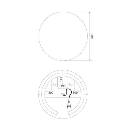 Зеркало Iddis Bild BIL60T0i98 60х60 подвесное