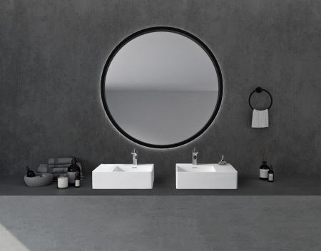 Раковина из искусственного камня Abber STEIN AS2644 R 60х40 подвесная цвет белый без отверстий под смеситель