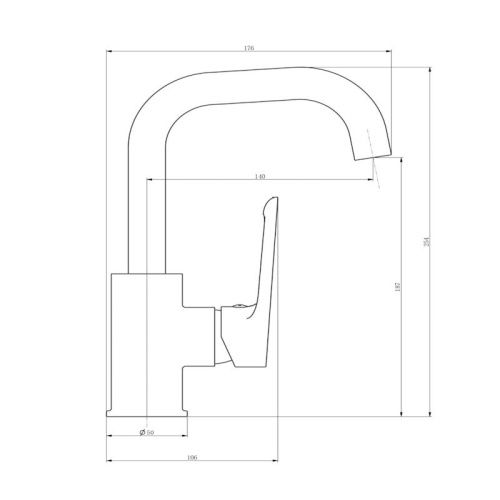 Смеситель Esko LG26MGM на раковину вороненая сталь - фото 3