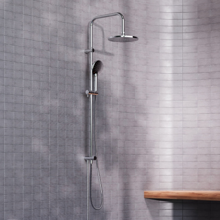 Душевая стойка Damixa Jupiter 977000000 настенная цвет хром